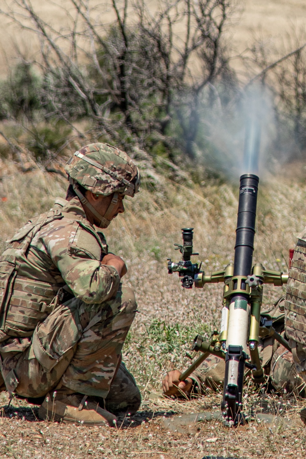 Connecticut National Guard launches mortars at Immediate Response 25 in Greece