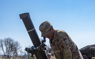 Connecticut National Guard launches mortars at Immediate Response 25 in Greece