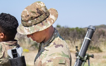 Connecticut National Guard launches mortars at Immediate Response 25 in Greece