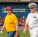 Vice Commander of NAVSUP WSS Throws First Pitch at Harrisburg Senators Baseball Game
