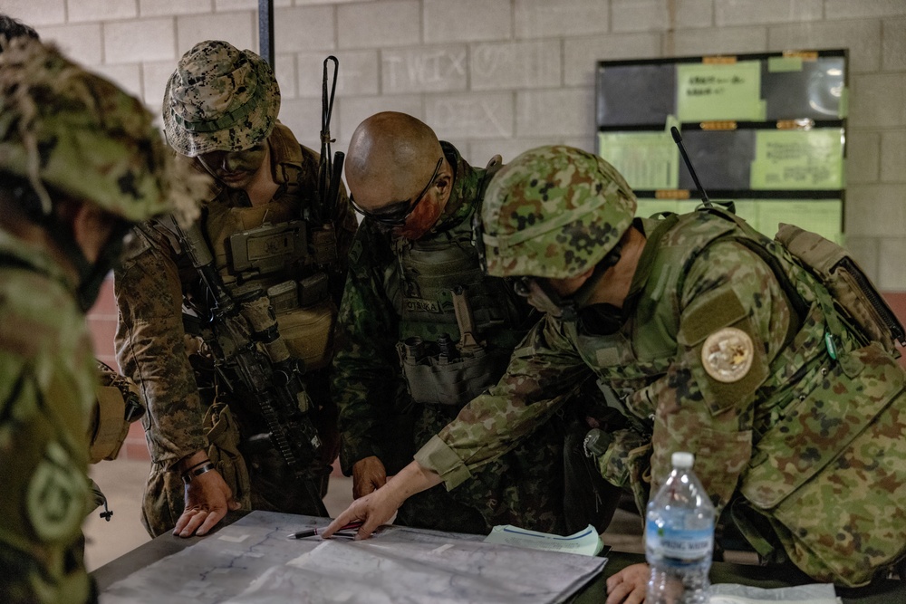 Southern Jackaroo 25: MRF-D 25.3 conducts planning with Japan Ground Self-Defense Force