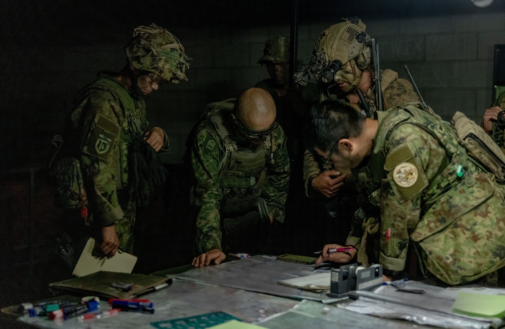 Southern Jackaroo 25: MRF-D 25.3 conducts planning with Japan Ground Self-Defense Force