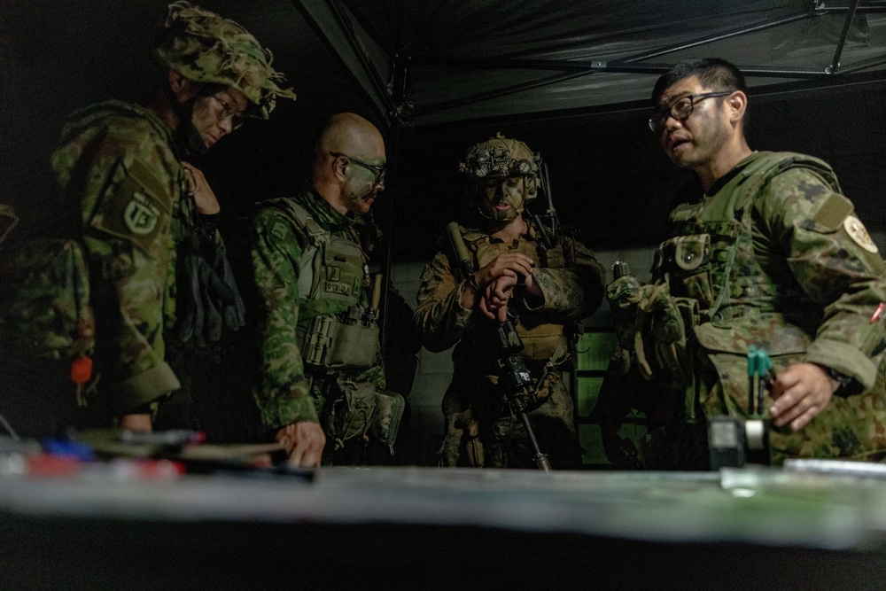 Southern Jackaroo 25: MRF-D 25.3 conducts planning with Japan Ground Self-Defense Force