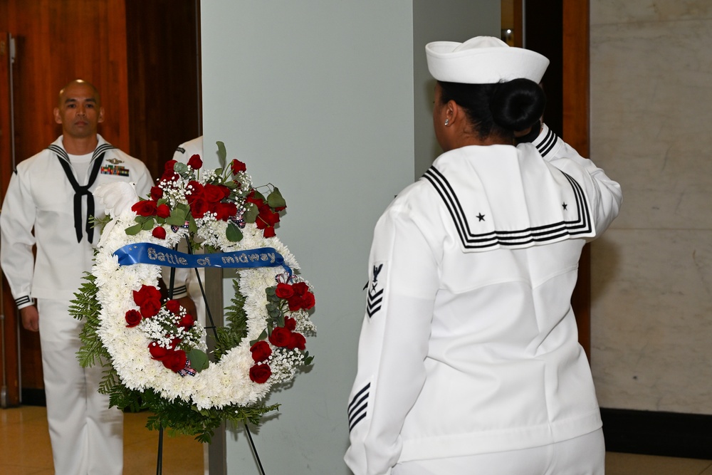 Battle of Midway Remembrance Wreath Ceremony at Naval Hospital Jacksonville
