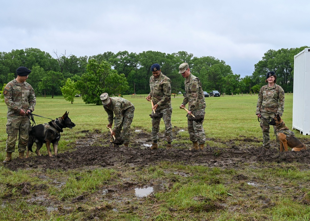 New military working dog facility groundbreaking