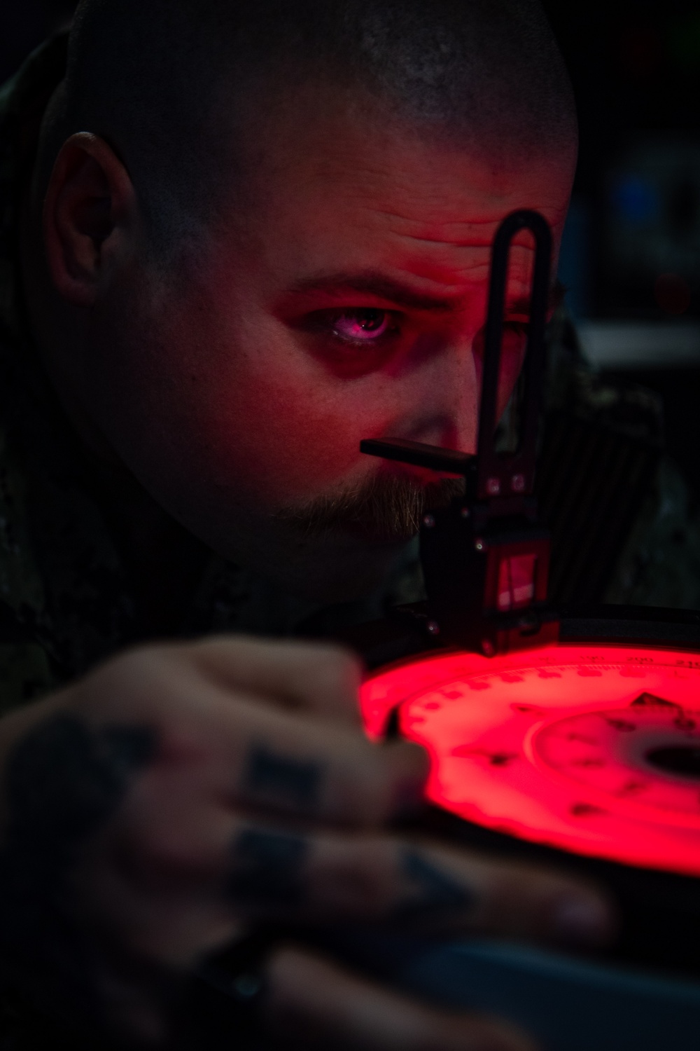 USS Ronald Reagan (CVN76) Sailors participate in a Navigation Simulation