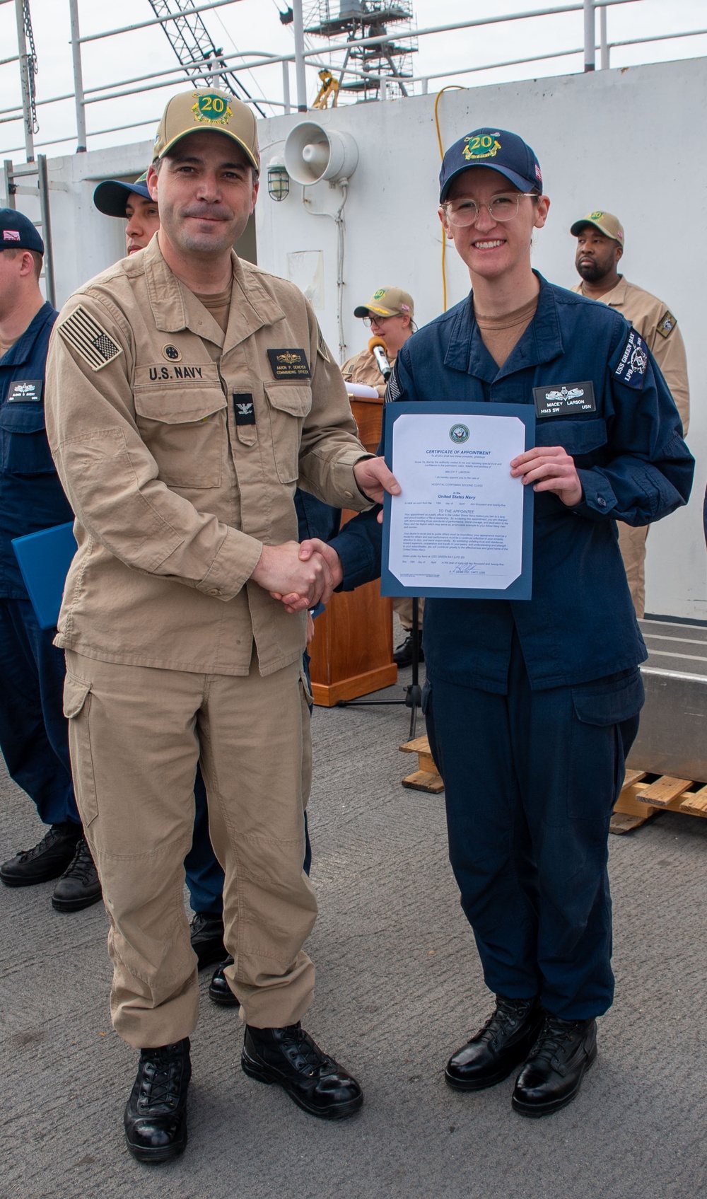 USS Green Bay Captains Call