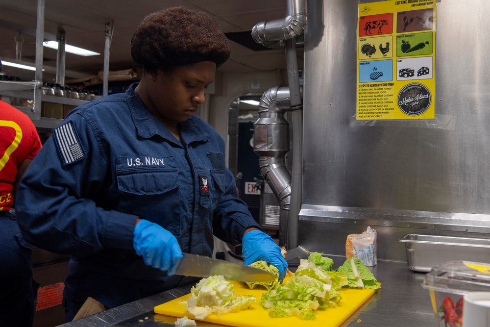 Galley Prepwork On Makin Island