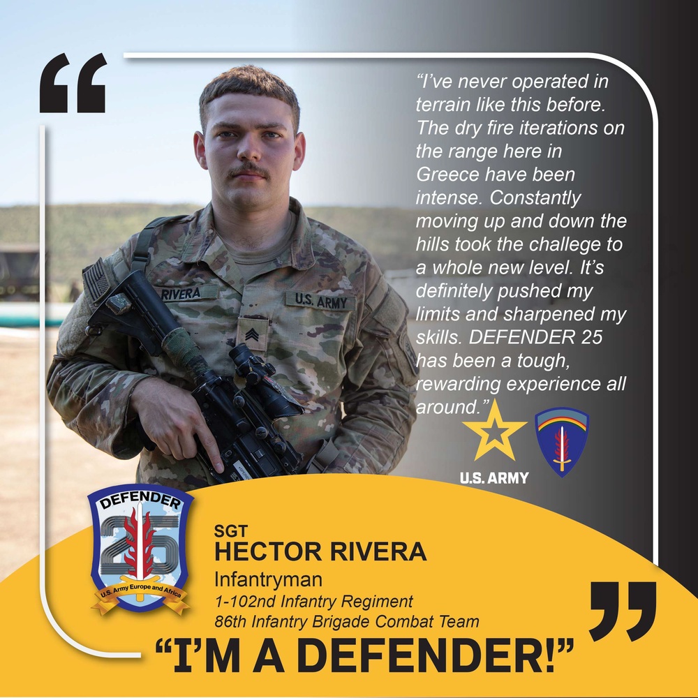 1-102nd Infantry Regiment &quot;IM A DEFENDER&quot; Sgt. Hector Rivera