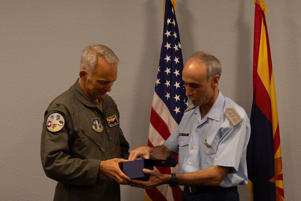 Brig. Gen. Gustavo Valverde Fuerza Aerea Argentina Air Chief visits 162nd Wing