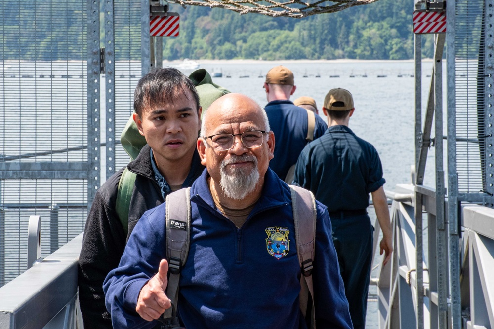 USS Maine (SSBN 741) Moors at Naval Base Kitsap–Bangor Following Tiger Cruise