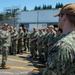 COMSUBGRU-9 Presents Olympic Bowl Trophy to USS Nebraska (SSBN 739)