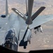KC-135 Stratotanker refuels F-15E Strike Eagle
