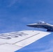 KC-135 Stratotanker refuels F-15E Strike Eagle