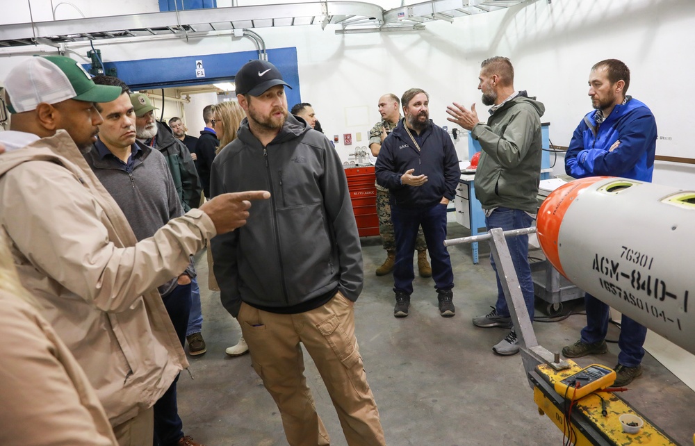 MARCORSYSCOM reps visit NWS Yorktown to enhance understanding of missile storage, maintenance