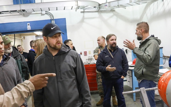 MARCORSYSCOM reps visit NWS Yorktown to enhance understanding of missile storage, maintenance