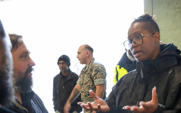 MARCORSYSCOM reps visit NWS Yorktown to enhance understanding of missile storage, maintenance