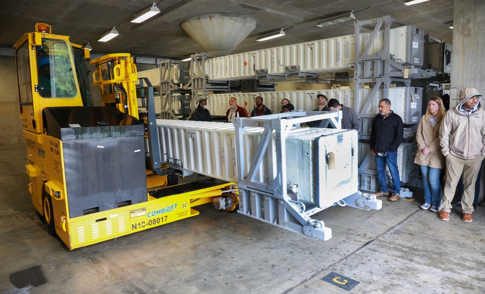 MARCORSYSCOM reps visit NWS Yorktown to enhance understanding of missile storage, maintenance