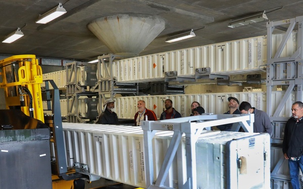 MARCORSYSCOM reps visit NWS Yorktown to enhance understanding of missile storage, maintenance