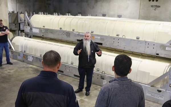 MARCORSYSCOM reps visit NWS Yorktown to enhance understanding of missile storage, maintenance