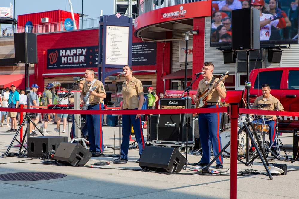 Washington Nationals Honor Marine Corps with Pregame ceremony and tribute during Marine Day