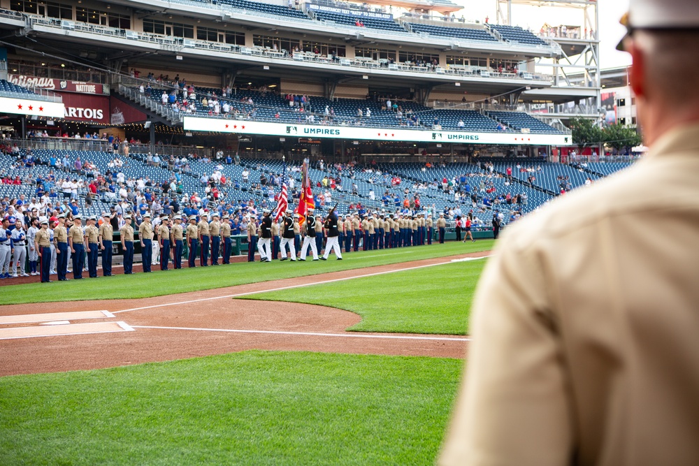 Washington Nationals Honor Marine Corps with Pregame ceremony and tribute during Marine Day