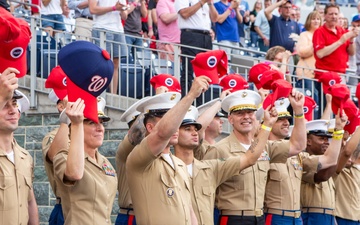 Washington Nationals Honor Marine Corps with Pregame ceremony and tribute during Marine Day