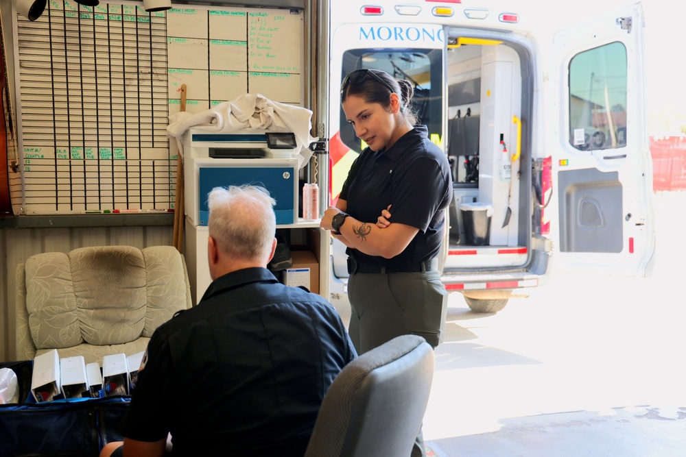 Navy Corpsmen Ride-Along with Local Ambulance Paramedics to Bolster Patient Care and Readiness