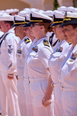 Sharp, Ready, Proud: Rota Sailors Showcase Naval Excellence in Summer Whites
