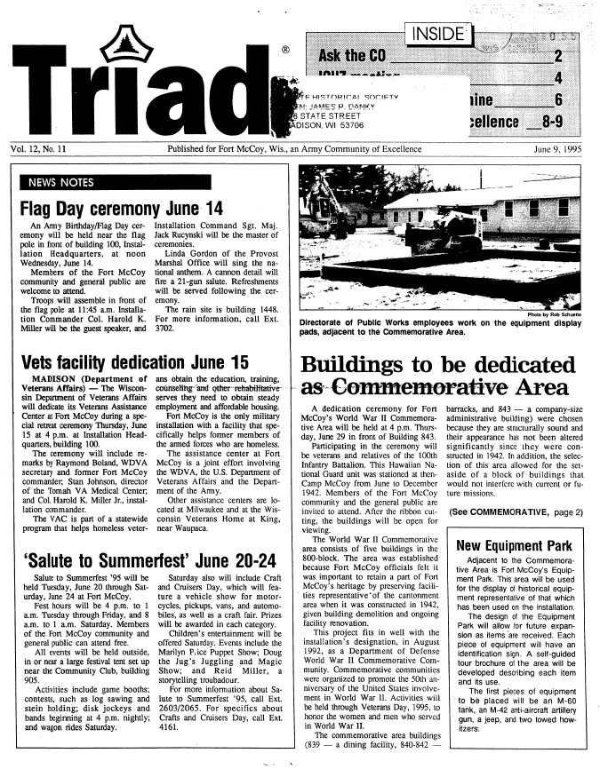 This Month in Fort McCoy History — June
