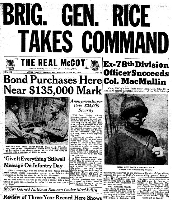 This Month in Fort McCoy History — June