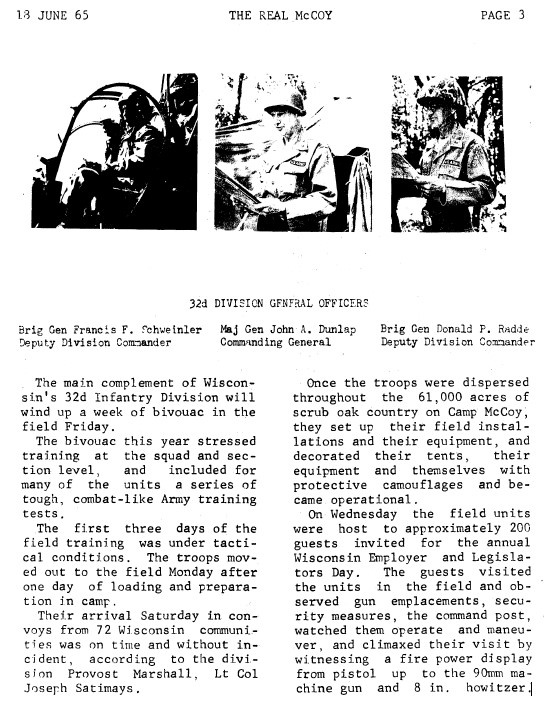 This Month in Fort McCoy History — June