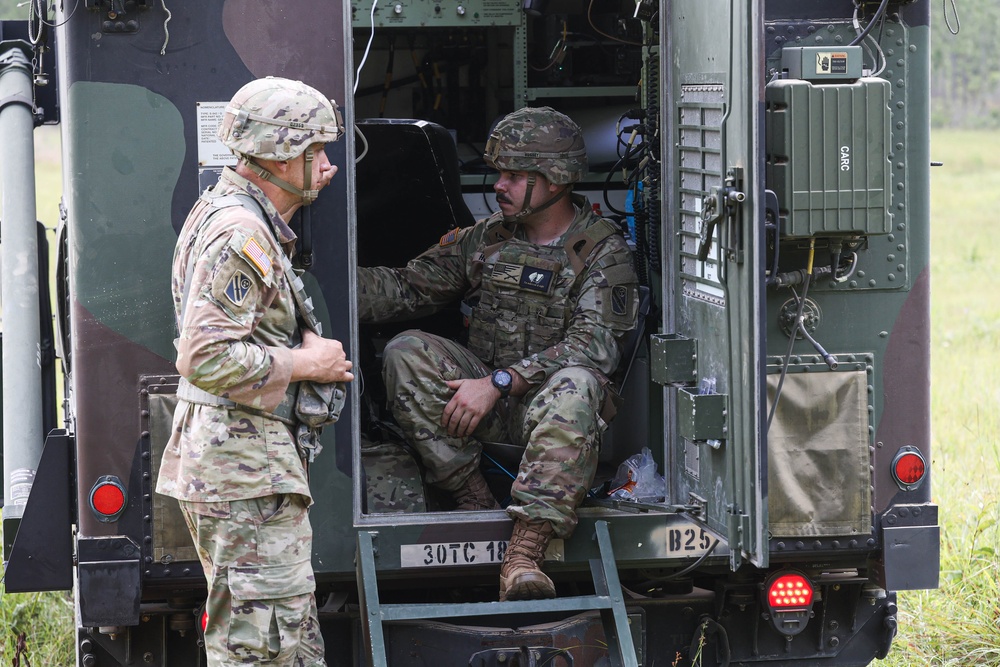 The 1-181st Field Artillery Regiment conducts training exercise