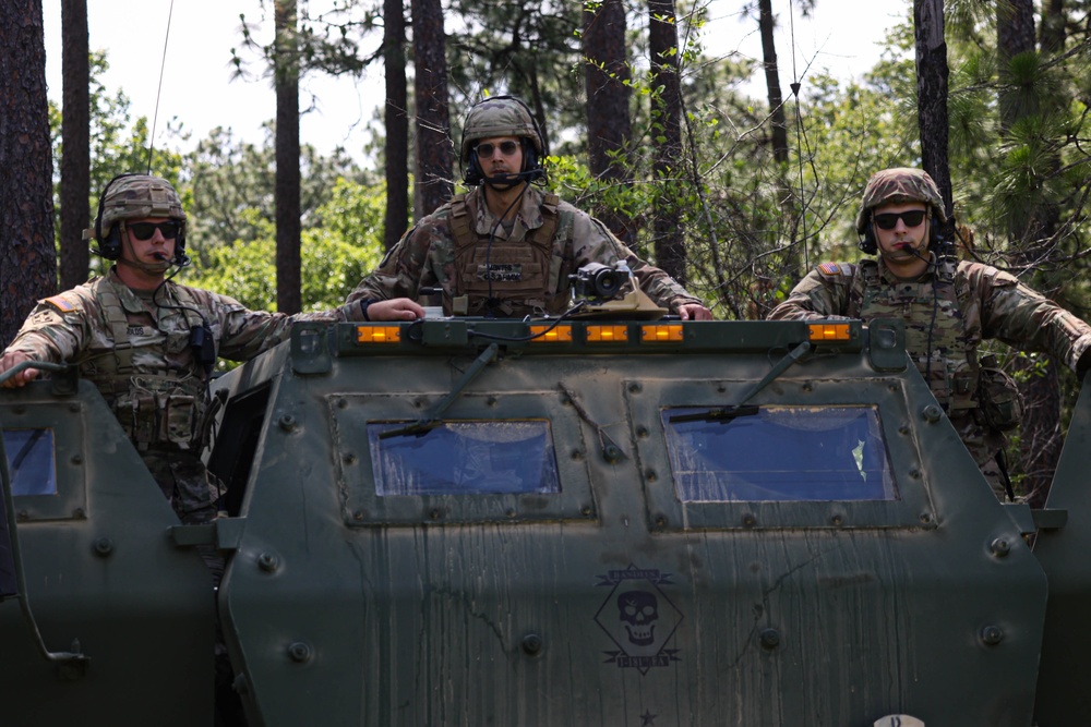 The 1-181st Field Artillery Regiment conducts training exercise
