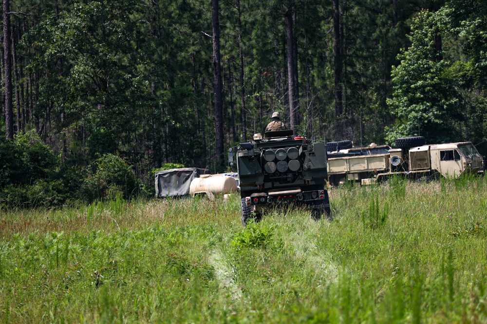 The 1-181st Field Artillery Regiment conducts training exercise