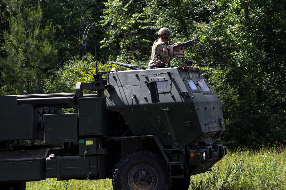 The 1-181st Field Artillery Regiment conducts training exercise