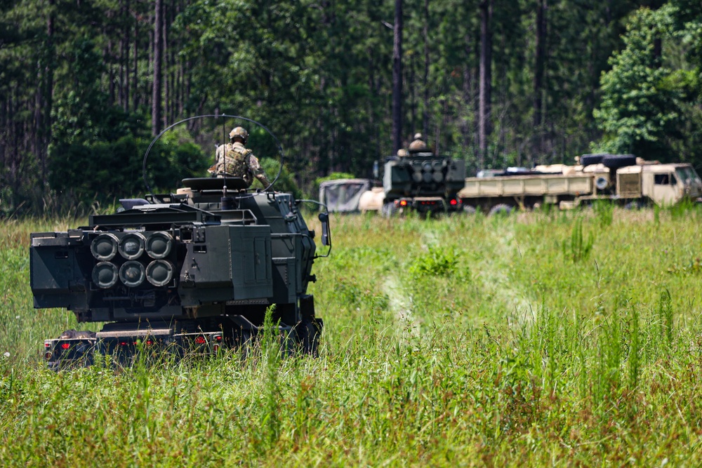 The 1-181st Field Artillery Regiment conducts training exercise