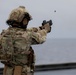 U.S. Coast Guard Law Enforcement Detachment conducts small-arms live fire exercise with U.S. Navy Sailors on the USS Charleston