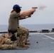 U.S. Coast Guard Law Enforcement Detachment conducts small-arms live fire exercise with U.S. Navy Sailors on the USS Charleston