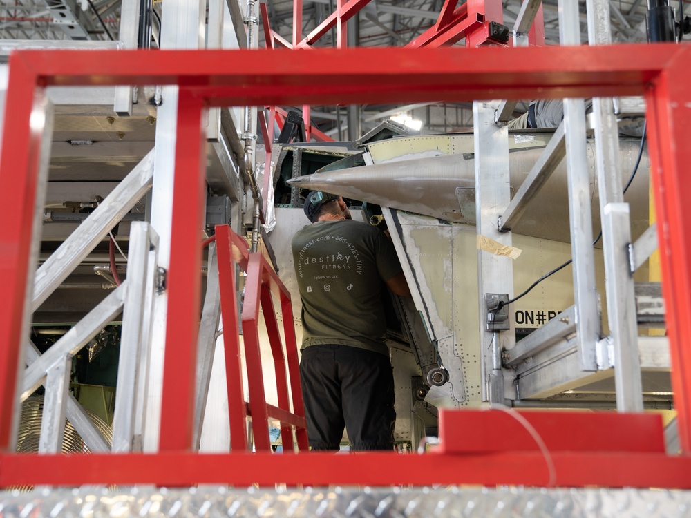 561st AMXS performs F-15 depot maintenance