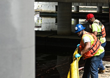 Coast Guard responds to oil sheen on Patapsco River in Maryland