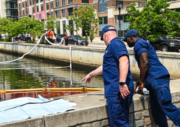 Coast Guard responds to oil sheen on Patapsco River in Maryland