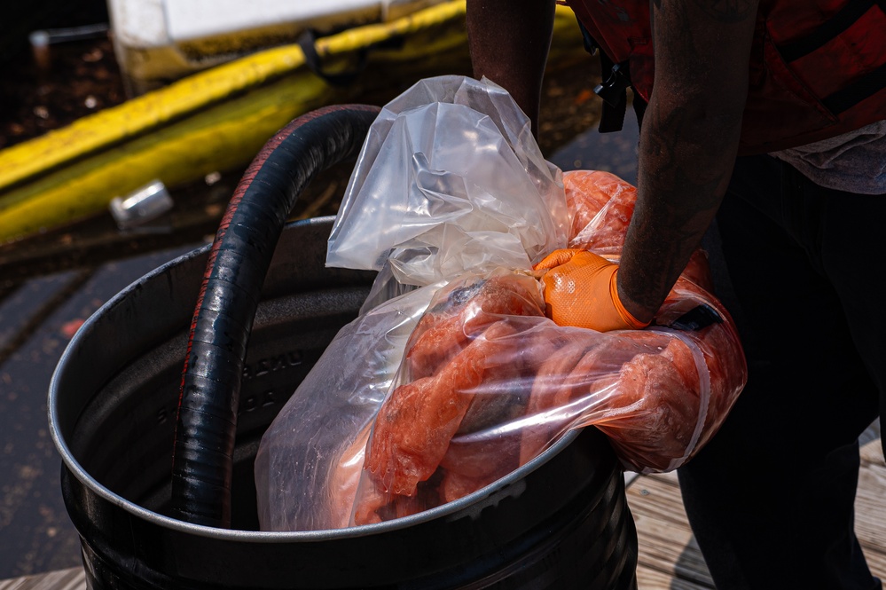 Coast Guard responds to oil sheen on Patapsco River in Maryland