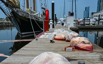 Coast Guard responds to oil sheen on Patapsco River in Maryland