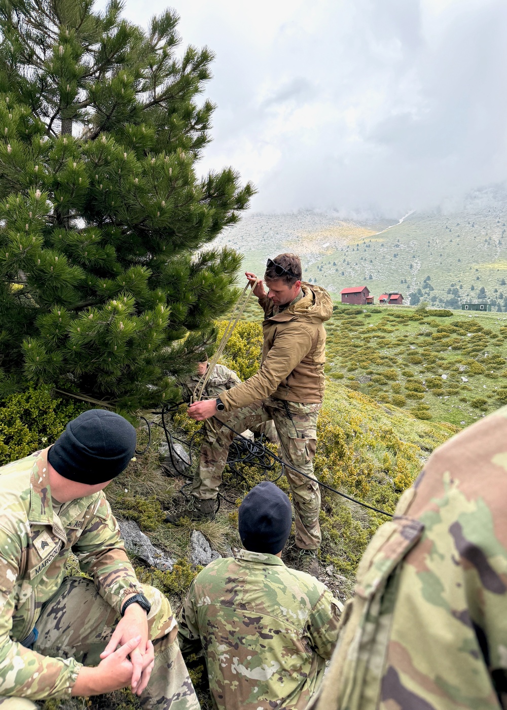 Americans and Greeks train mountain skills on Mt. Olympus