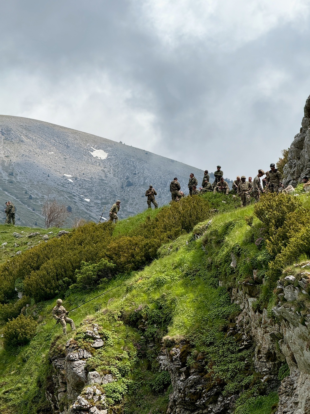 Vermont National Guard Soldiers train on Mt. Olympus