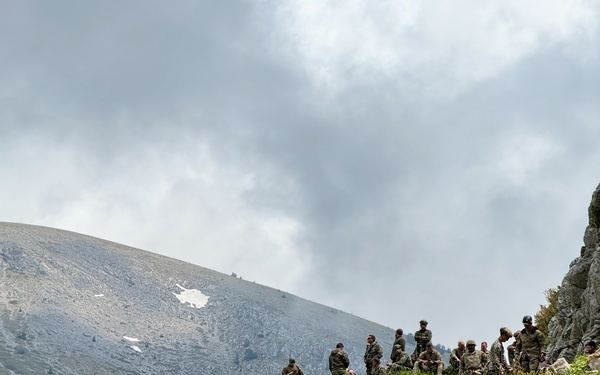 Vermont National Guard Soldiers train on Mt. Olympus