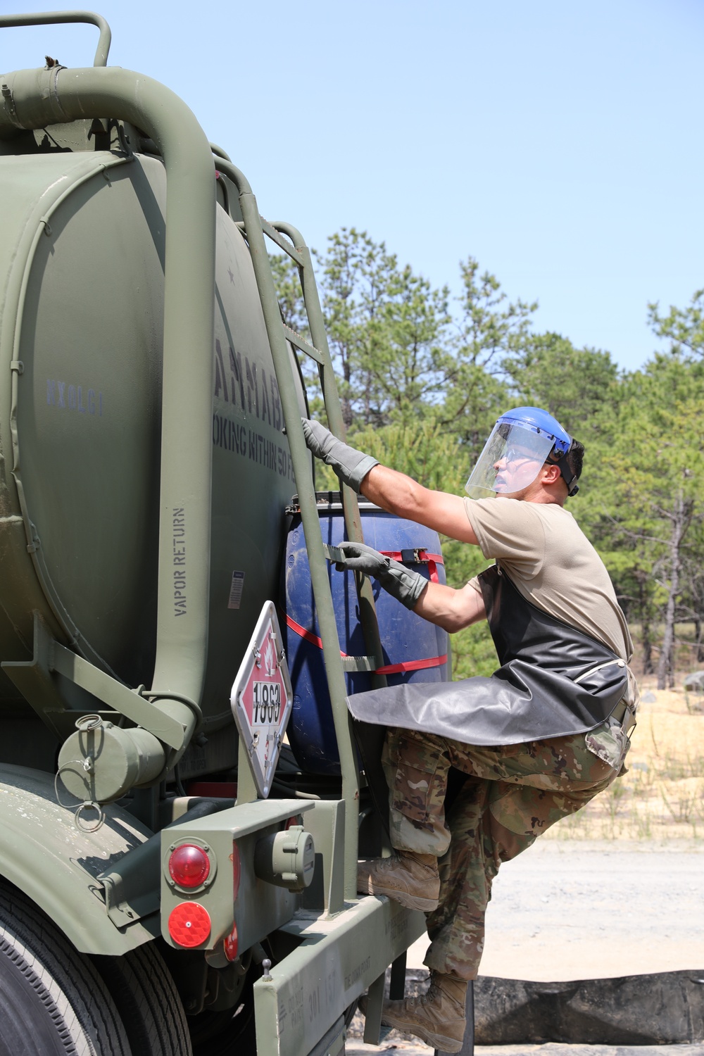 233rd Quartermaster Company Fuel System Supply Point receives fuel from the 223rd Transportation Company at QLLEX