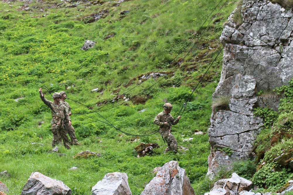 Americans and Greeks train mountain skills on Mt. Olympus
