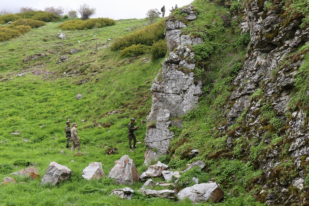 Vermont National Guard Soldiers train on Mt. Olympus